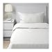 Ikea Dvala (3) Piece Twin White Sheet Set, 100% Cotton