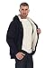 Gioberti Mens Sherpa Lined Pull Zip Fleece Hoodie Jacket