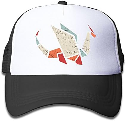 Kid's Origami Dragon Adjustable Casual Cool Baseball Cap Mesh Hat Trucker Caps