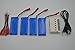 Blomiky 4pcs 800mAh Battery and Charger for F5 Holy F181 F181C F181W JXD 509G 509W 510G JJRC H12C H12W Stone F181 WLtoys V686 Quadcopter F181 Battery 4 pack