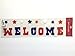 Independence Day 4th Of July Gel Window Cling Bundle: 4 Items: Two Packs of Owl Gel Window Clings, One Pack of Welcome Gel Window Clings, Plus One Pack of Firework Gel Window Clings