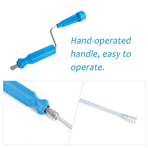 Sinwo Home Bathroom Sink Hair Cleaning Hooks Sink Dredge Drain Clog Remover Cleaning Tools for Kitchen Sink Bathroom Tub Toilet Clogged Drains Dredge Pipe Sewers (Blue) - Thumbnail 4