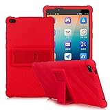 HminSen Silicone Case for Lenovo Tab E8, Light Weight [Anti Slip] Shockproof Protective Cover for Lenovo TAB E8 TB-8304F TB-8304F1 Tablet Case (Red)