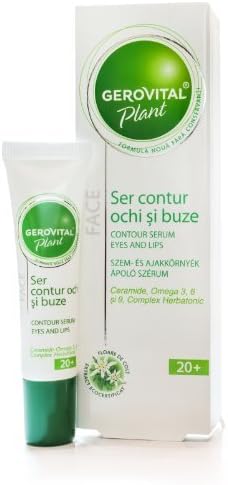 GEROVITAL PLANT, Contour Serum Eyes and Lips (Ceramide; Omega 3, 6 &amp; 9; Herbatonic Complex) by GEROVITAL PLANT