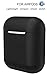 AirPods Case Lunies Protective Silicone Airpods Cover for Apple Airpod Charging Case Black