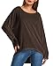 ZANZEA Women's Off-Shoulder Batwing Sleeve Blouse Casual Loose Oversized Baggy T-Shirt Sweater Pullover Top