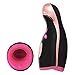 Sillther Male Masturbators Sex Toys with 7 Pulse Vibrators and Intelligent Heating(40℃), Masturbation Cup Oral Sex Vibration-Black