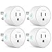 Smart Plug Works with Alexa Google Assistant IFTTT for Voice Control, Teckin Mini Smart Outlet Wifi plug with Timer Function, No Hub Required, White FCC ETL Certified (smart plug) primary
