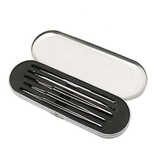 Potelin Premium Quality 5pcs Acne Blackhead Remover Picker Comedone Pimple Blemish Extractor Needle Awl - Thumbnail 4
