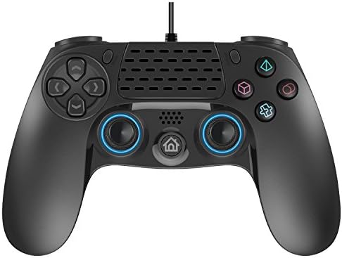 Wired PS4 Controller, Dual Vibration USB Wired PS4 Remote Controller Joystick Gamepad with 2.5 Meters (8 Feets) Cable for Sony Playstation 4 PS4/PS4 Pro/PS4 Slim/PS3/PC Platform Game Controller