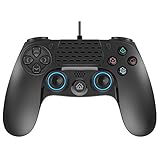 Wired PS4 Controller, Dual Vibration USB Wired PS4 Remote Controller Joystick Gamepad with 2.5 Meters (8 Feets) Cable for Sony Playstation 4 PS4/PS4 Pro/PS4 Slim/PS3/PC Platform Game Controller
