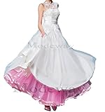 Modeway Women's Ankle Length Bridal Wedding Petticoats,Formal Dress Slips