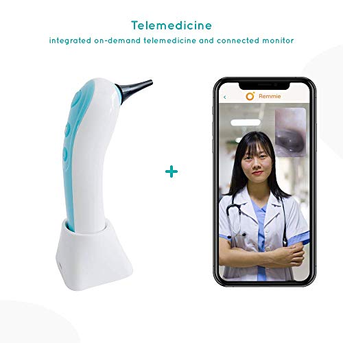Remmie Otoscope for Ear Nose Throat, WiFi Ear Camera, FDA Registered