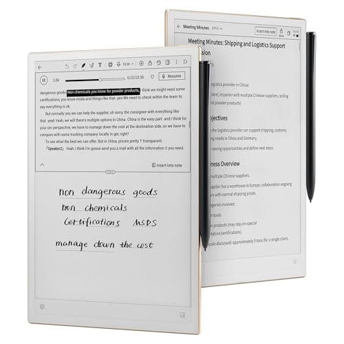 iFLYTEK AINOTE 2, AI Note Taking Tablet for Meeting, 10.65" E-Ink Tablet, Ultra-Thin 4.2mm Digital Notebook with Voice-to-Text, 16-Language Transcription, Handwritten-to-Text, Ideal for Work&Study