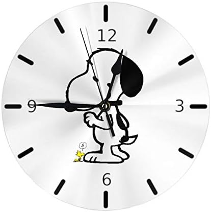 Amazon Co Jp 壁紙スヌーピー4 掛け時計 円形 シンプル 静音 おしゃれ 高級感 フレームなし インテリア 壁掛け時計 置き時計 ホーム キッチン