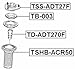 Front Shock Absorber Boot Febest TSHB-ACR50 Oem 48157-42020
