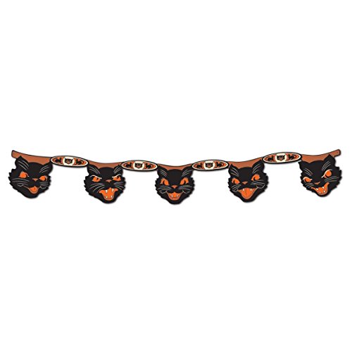 Beistle Jointed Cat Streamer, 7-Inch by 4-Feet (2-Pack)
