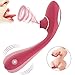 Clitoral Sucking Vibrator G Spot Vibrator Nipples Suction Clitoris Stimulator,Treediride Dual Motor 10 Vibration Modes Vagina Massager Waterproof Vibrating Dildo Rechargeable Sex Toys for Women Couple