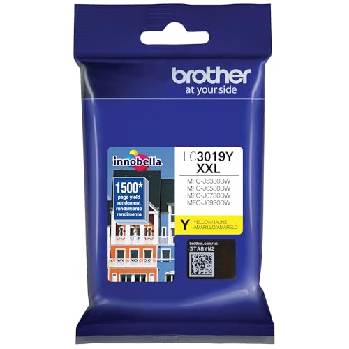 Brother LC3019Y Super High Yield Yellow Ink Cartridge, 1 Size