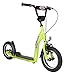 BIKESTAR Original Safety Pro Sport Push Kick Scooter Kids with Brakes, Mudguard and air Tires for Age 7 Year Old Children | Sport Edition with Alloy Wheels 12 Inch | Brilliant Green