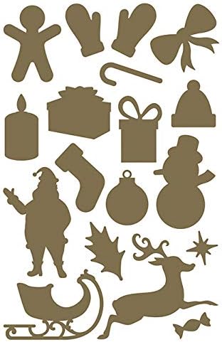 Maildor AE063O, STICKERS Initial, 20 sheets, Dimensions: 10.5 cm x 16 cm, GOLD & SILVER, CHRISTMAS (590 stickers) - Image 4