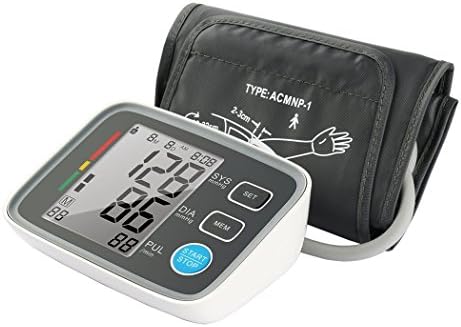 VALLENN Upper Arm Blood Pressure Monitor Automatic Digital Blood Pressure Cuff Machine One Size Fits All Cuff, Easy to Read and Calculation Accuracy - FDA Approved [2017 NEW VERSION] (Black)