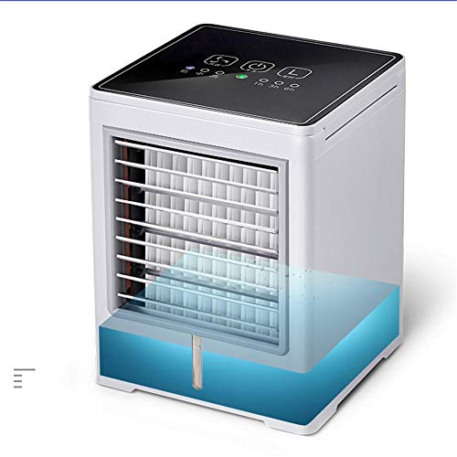 whenear Mini Air Cooler Personal Air Conditioner USB Portable Table Cooling Fan Humidifier for Home Office