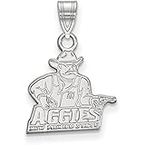 New Mexico State Small (1/2 Inch) Pendant (Sterling Sliver)