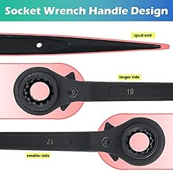 WEDO Scaffold Podger Ratchet Wrench,Double Side