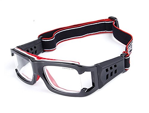 Lorsoul Unisex Outdoor Sports Goggles Safety Protective Glasses Eyewear with Anti-fog Lens & Adjustable Strap for Cycling Basketball Football Hockey Rugby (SAN Antonio Black) - Thumbnail 7