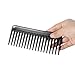 Large Wide Tooth Comb Hair Comb Detangling Hairbrush, Heat-resistant Anti-static Scalp Massage Styling Comb for Long, Wet or Curly Hair (Black)