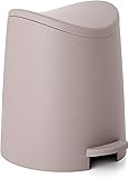 Superio Mini Plastic Bathroom Trash Can with Lid 3