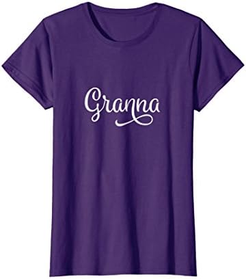 Womens Stylish Granna T-Shirt for Grandma - A Grandmother's Tee Medium Purple