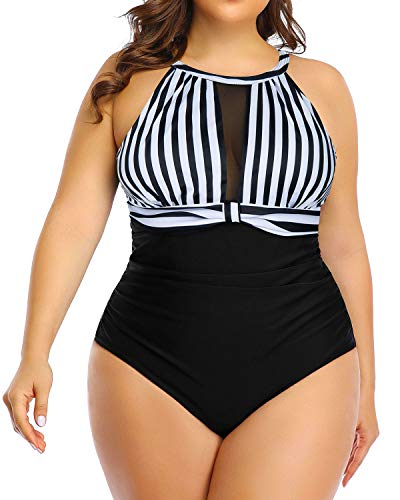 plus size bathing suits with tummy control