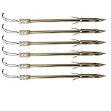Jiexi Hwyp Stainless Steel Fish Hunting Arrows Crossbow Fishing Arrows Pack of 6
