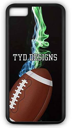 iPhone 7 Plus 7+ Case Create Your Own Football #F002 with Player Number and/Or Name Or Team Name Customizable by TYD Designs in Black Plastic - Thumbnail 2