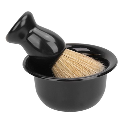 Efanr Men's Shaving Beard Kits Professional Bristle Hair Shaving Brush + Stainless Steel Shaving Brush Stand Holder +Razor + Bowl Mug Hair Shaving Tool Set - Thumbnail 2