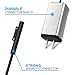 Ouweike ZSL060A Microsoft Surface Portable Mini Charger for Surface Pro 3 Pro 4 Pro 5 Surface Book & Surface Go, 65W 15V 4A Power Supply Adapter with 6.56ft Power Cord, Silver