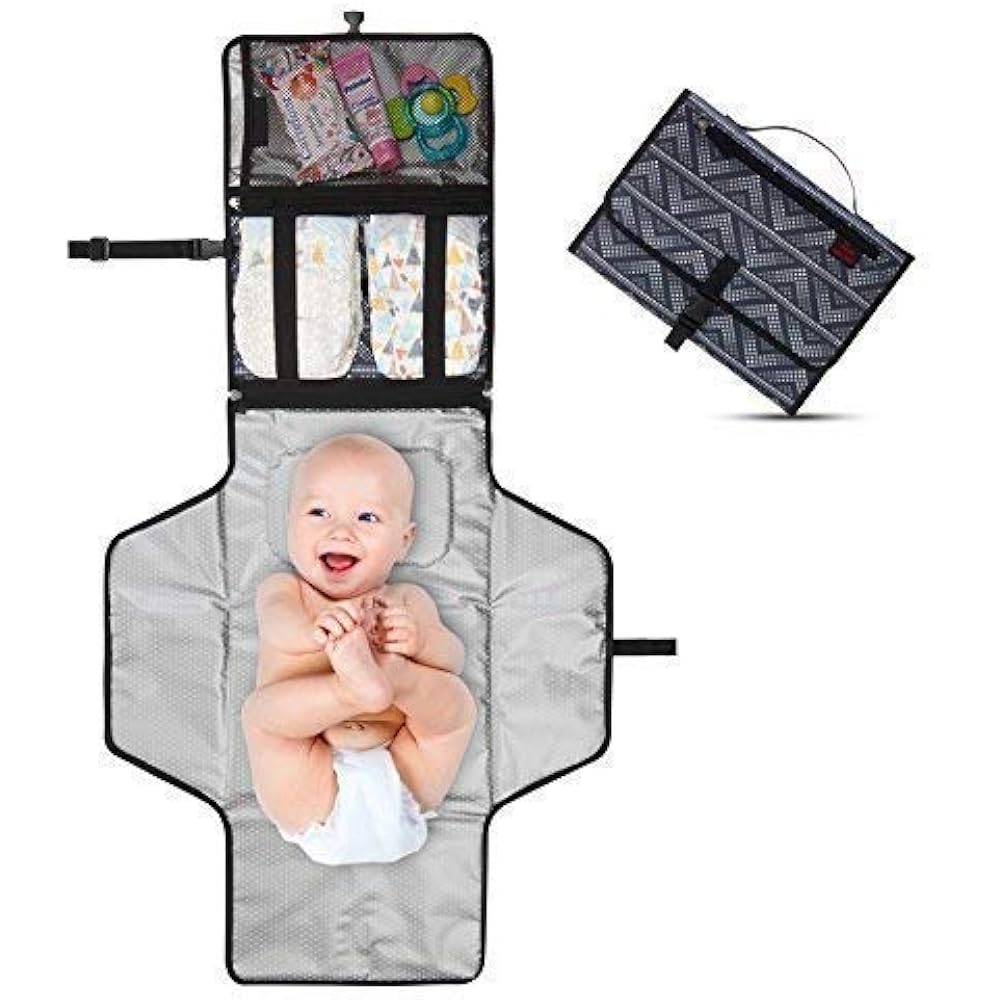 Portable Diaper Changing Pad Clutch Lightweight Travel Station Kit