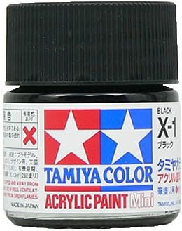 Amazon タミヤカラー アクリルミニ X 1 ブラック 光沢 カラー塗料 通販