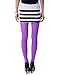 HDE Womens Solid Gradient Color Stockings Opaque Microfiber Footed Tights,XS-M,Purple