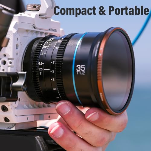 SIRUI Night Walker 35mm T1.2 Cine Size S35 Wide Angle Manual Focus Wide Aperture Lens for MFT-Mount Cameras for GH6 GH5II BMPCC 4K OM-1 Z CAM (MS35M, Black)