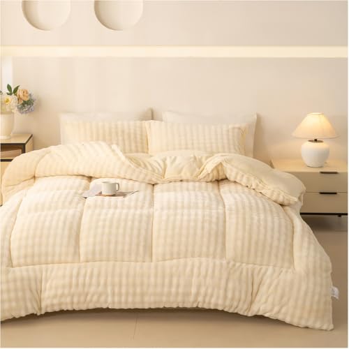 ZTGL Faux Rabbit Fur Comforter