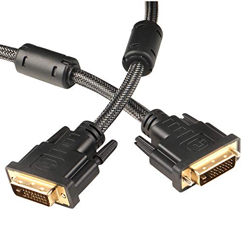 UVOOI DVI-D Cable, DVI to DVI 10FT Cable Cord for Computer Monitor Cable Male to Male-(2560×1600) Digital Video Cable