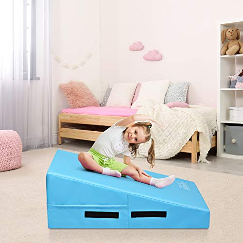 Giantex Gymnastics Wedge Mat, w/Carrying Handles, 37.5'' X 23'' X 14