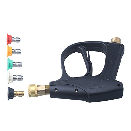 DUSICHIN DUS220 Short Wand High Pressure Washer Gun,3000 PSI Max, 5 Pressure Power Washer