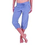 RBX Active Women's Lightweight Body Skimming Drawstring Woven Capri Pant