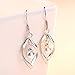 Women's Classical Freshwater Cultured Pearl Dangle Earrings White 925 Sterling Silver