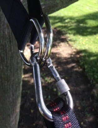 Forest Tree Equipment ✔ Tree Swing Strap Hanging Kit, Holds 1000lbs, 100% Waterproof, Fast Swing Hanger Installation - Snap Carabiner Hook, Perfect For Swings &amp; Hammocks! Each Strap 2"x 48" (2 Pack) ✔