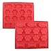 Mehome 14-cavity Silicone Mold Dog Paws Bones Fish for Soap, Bread, Loaf, Muffin, Brownie, Cornbread, Cheesecake, Pudding,Baking,cake Mould